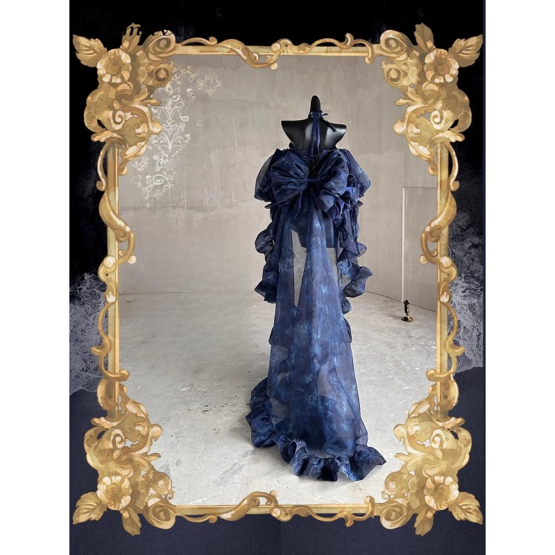 Pipe Bending Spring - Princess Style Lolita Trailing Dress for