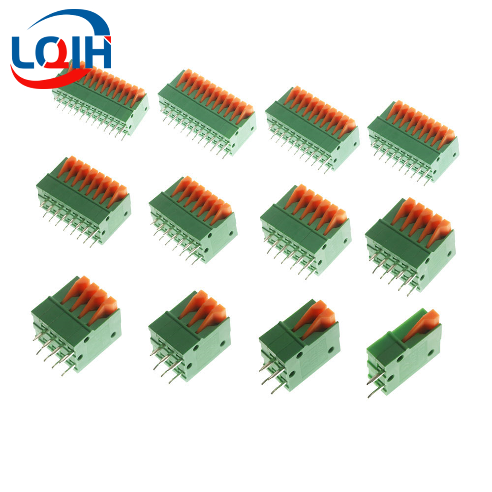 10Pcs Pitch 2.54mm KF141V Push - Push Fit Connector 评论和价格