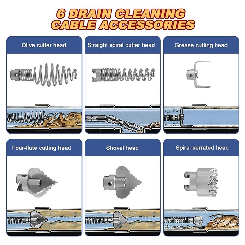 DT17 Plumbing Snake Tool Flexi - Drain Snake Flexible 评论和价格