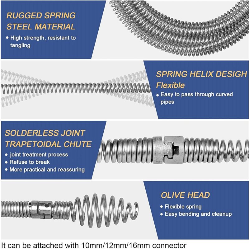 DT17 Plumbing Snake Tool Flexi - Drain Snake Flexible 评论和价格