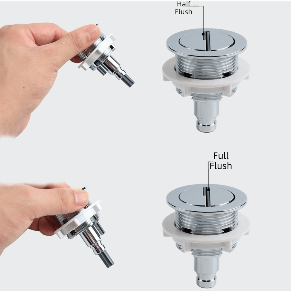 Chrome Plating Toilet Push But - Toilet Fill Valve 评论和价格