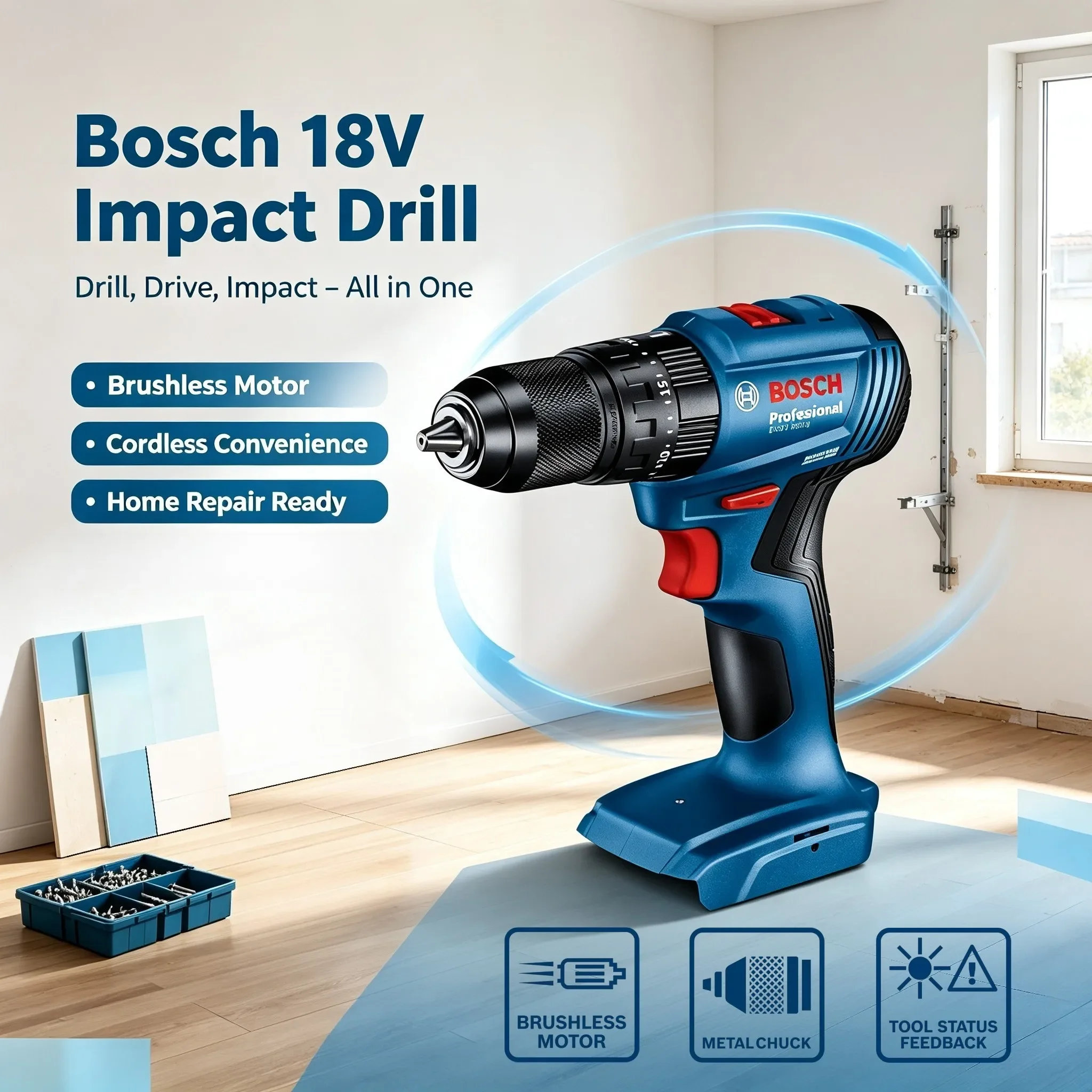 Bosch GSB 185-LI 18V Brushless - Bosch Drill Gsb 18V 评论和价格
